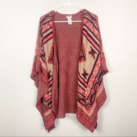 Mossimo Supply Co. | Pink Aztec Printed Loose Fit Cardigan Size Small/Medium - Picture 1 of 4